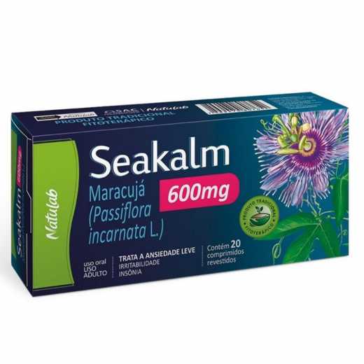 Seakalm 600mg, caixa com 20 comprimidos revestidos