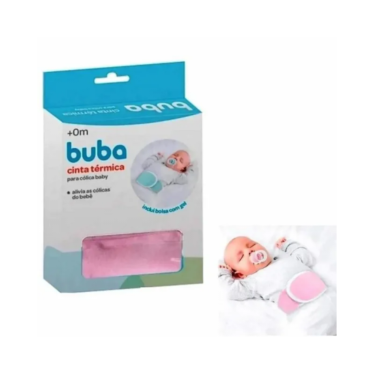 Cinta Térmica para Cólica Buba 0+ meses, rosa