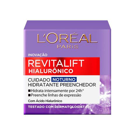 Hidratante Facial L'Oreal Revitalift Hialuronico Noturno 50mL