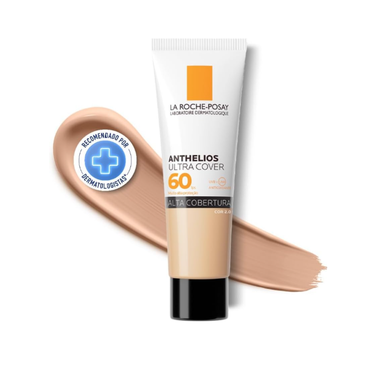 Protetor Solar com Cor Ultra CoverLa Roche-Posay FPS60 Oil free Toque Seco 30g