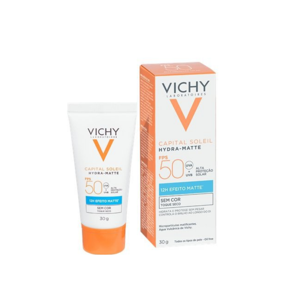 PROTETOR SOLAR FACIAL VICHY CAPITAL SOLEIL HYDRA-MATTE FPS50 COM 30G