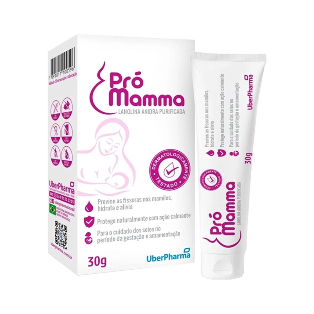 Pomada Promamma Lanolina Protetor para Seios 30g