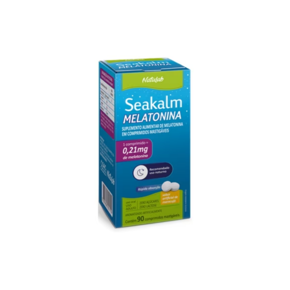 Seakalm 0,21mg Maracujá 90 Comprimidos