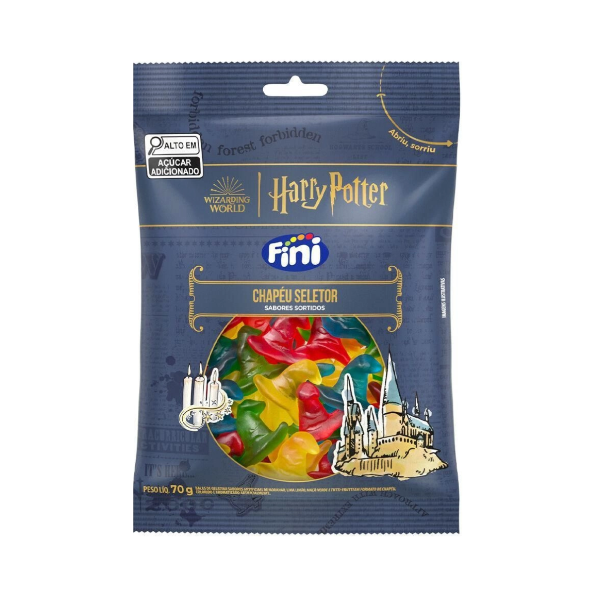 Bala Harry Potter Chapéu Seletor Fini 70g