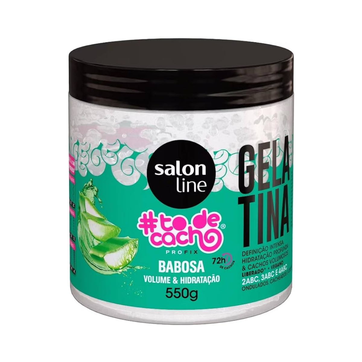 Gelatina Babosa #todecacho Volumao e Hidratacao Salon Line 550g