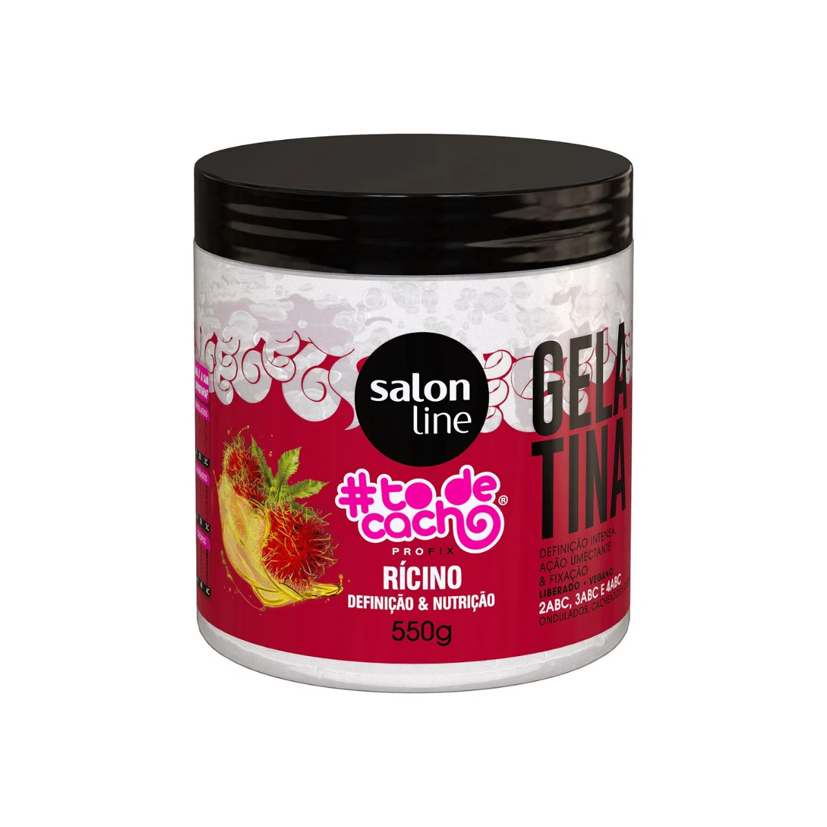 Gelatina Oleo de Ricino #todecacho Definicao e Nutricao Salon Line 550G