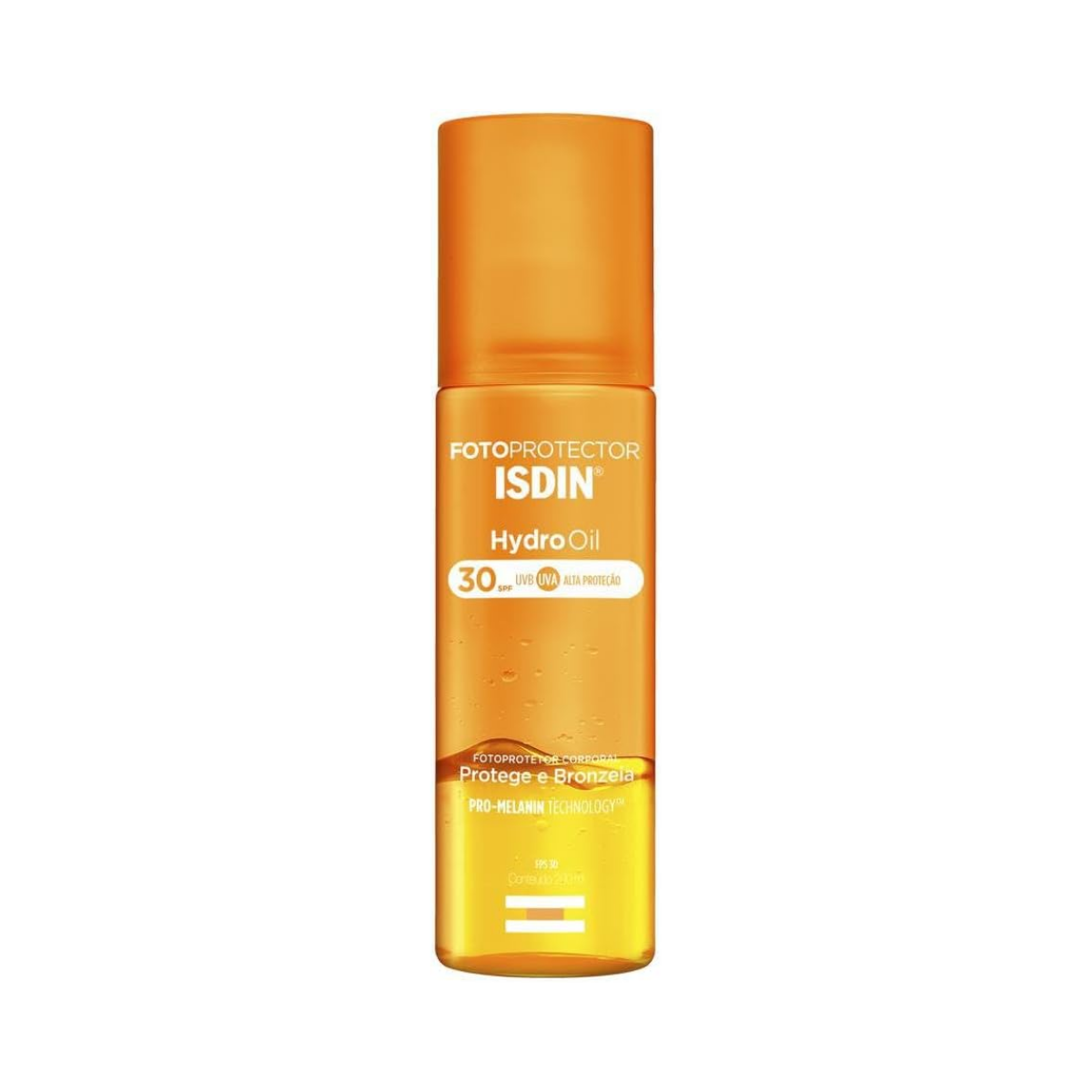 Protetor Solar E Bronzeador Corporal Bifasico HydroOil FPS30 Isdin 200ml